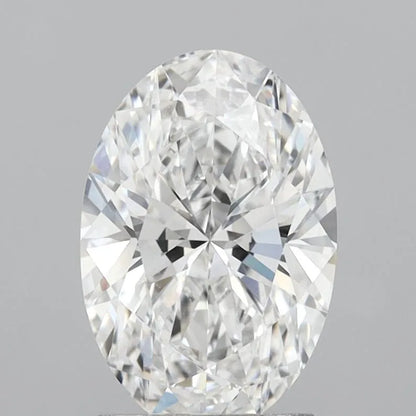 2.10ct Oval Lab Grown Diamond (Colour E, Clarity VVS2, IGI Certified)