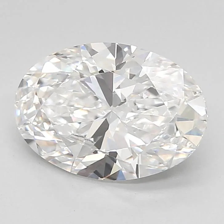 2.24ct oval lab grown diamond (colour e, clarity vvs2, igi certified)