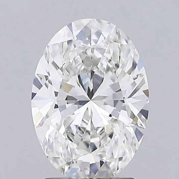 2.38ct oval lab grown diamond (colour f, clarity vvs2, igi certified)