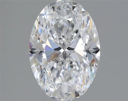 2.50ct Oval Lab Grown Diamond (Colour E, Clarity VVS2, IGI Certified)