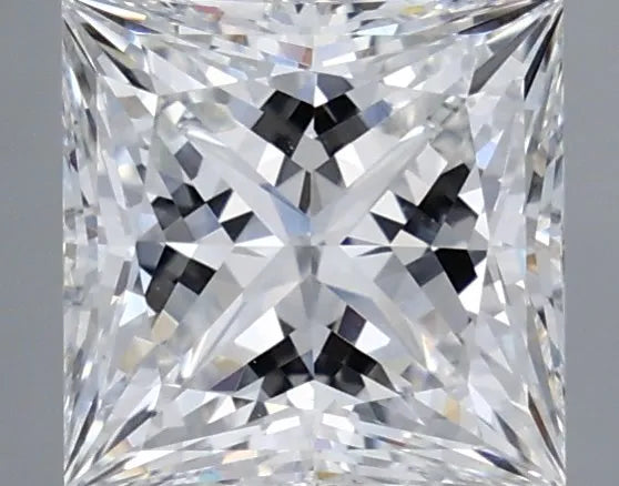 2.53ct princess lab grown diamond (colour e, clarity vvs2, igi certified)