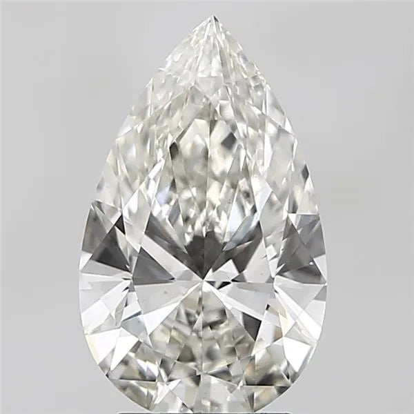 2.57ct pear lab grown diamond (colour h, clarity vvs2, igi certified)