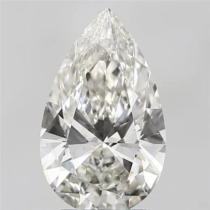 2.57ct Pear Lab Grown Diamond (Colour H, Clarity VVS2, IGI Certified)