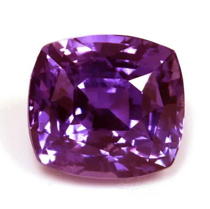 2.62ct Cushion Natural Sapphire (Colour Purple, Clarity Slightly Included, Cut Faceted)