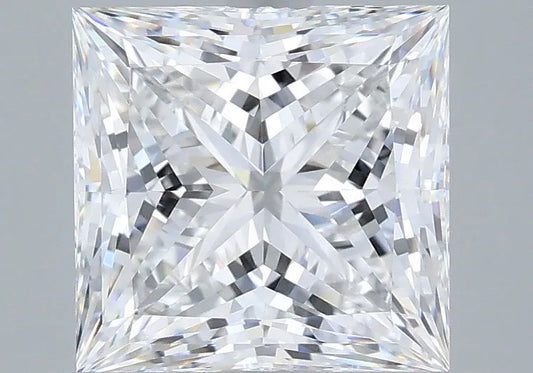 2.86ct Princess Lab Grown Diamond (Colour E, Clarity VVS2, IGI Certified)