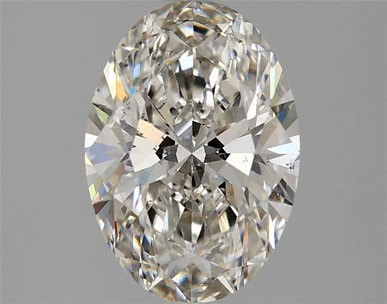 2.04ct oval lab grown diamond (colour h, clarity vs2, igi certified)