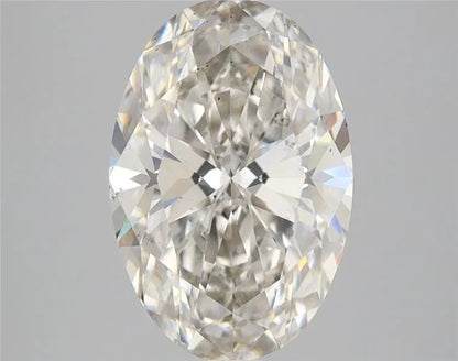 3.16ct Oval Lab Grown Diamond (Colour H, Clarity VS2, IGI Certified)
