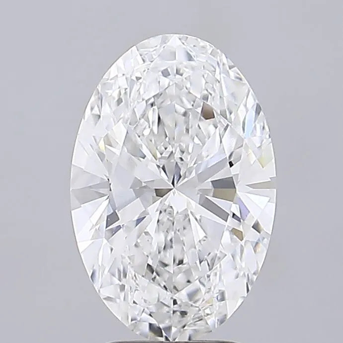 3.00ct Oval Lab Grown Diamond (Colour E, Clarity VVS2, IGI Certified)