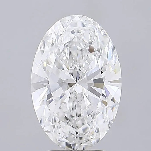 3.00ct Oval Lab Grown Diamond (Colour E, Clarity VVS2, IGI Certified)