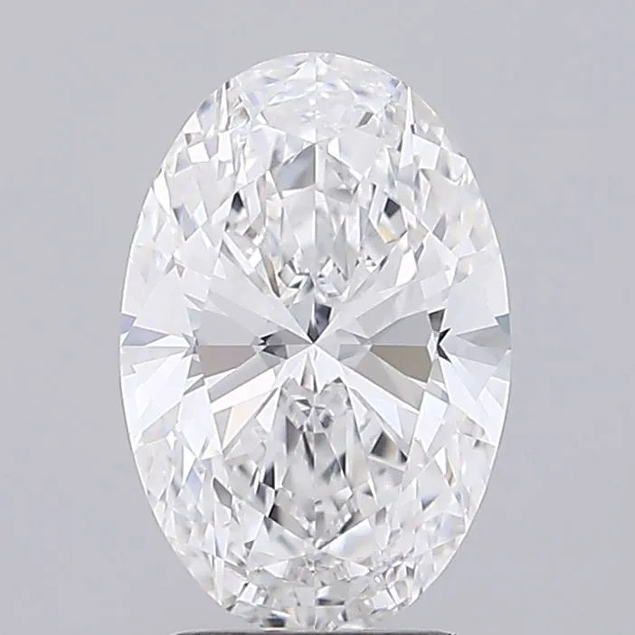 3.00ct oval lab grown diamond (colour f, clarity vvs2, igi certified)