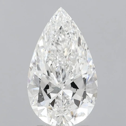 3.00ct Pear Lab Grown Diamond (Colour E, Clarity VS2, IGI Certified)