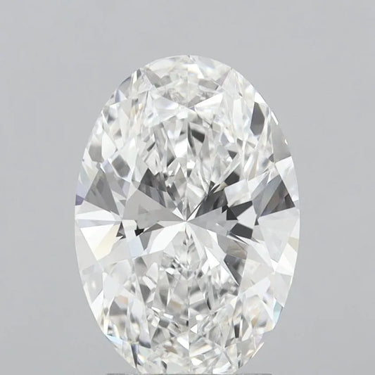 3.02ct Oval Lab Grown Diamond (Colour E, Clarity VVS2, IGI Certified)