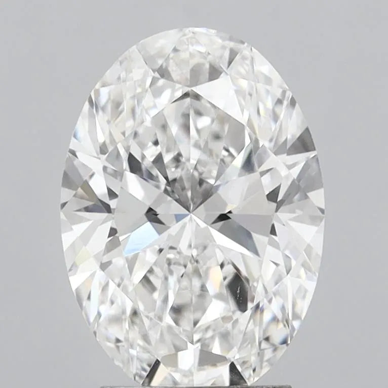 3.04ct Oval Lab Grown Diamond (Colour E, Clarity VVS2, IGI Certified)
