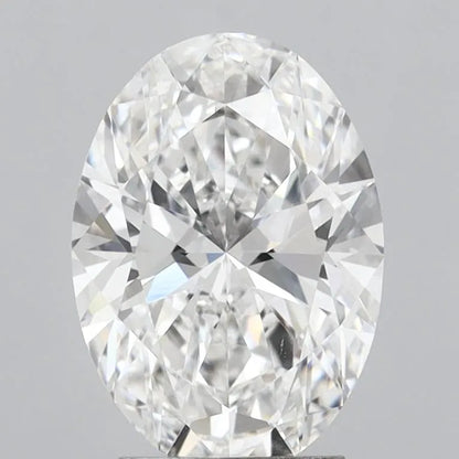 3.04ct Oval Lab Grown Diamond (Colour E, Clarity VVS2, IGI Certified)