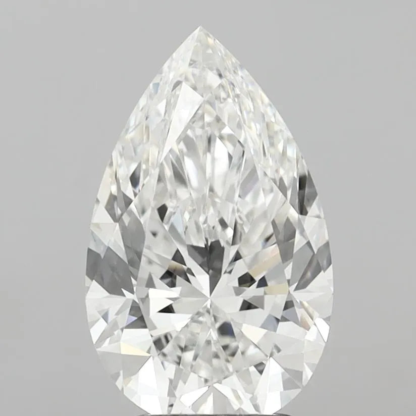 3.04ct Pear Lab Grown Diamond (Colour E, Clarity VVS2, IGI Certified)