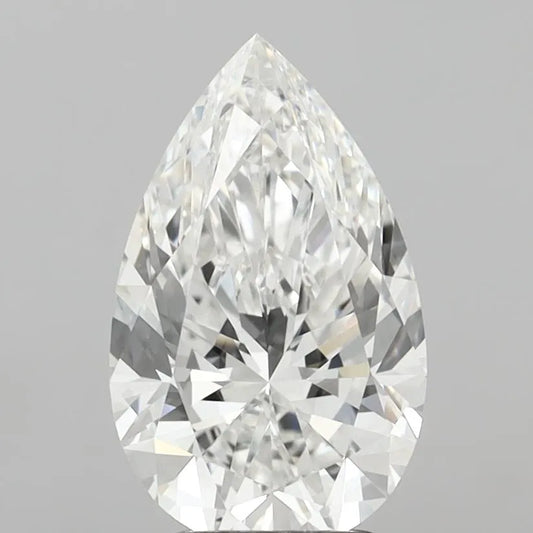 3.04ct Pear Lab Grown Diamond (Colour E, Clarity VVS2, IGI Certified)