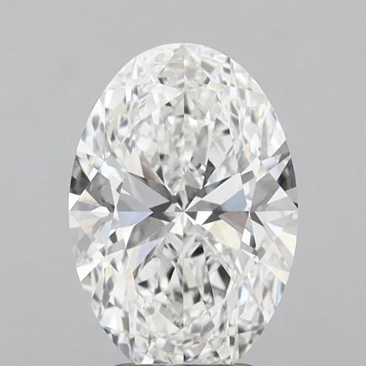 3.08ct Oval Lab Grown Diamond (Colour E, Clarity VVS2, IGI Certified)