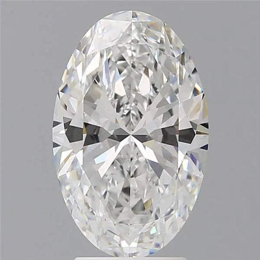 3.50ct Oval Lab Grown Diamond (Colour E, Clarity VVS2, IGI Certified)