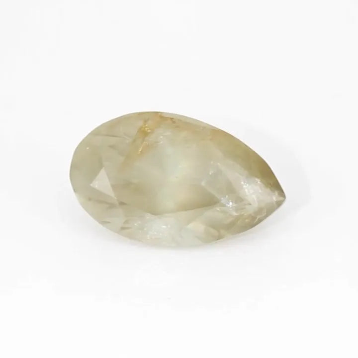 3.55ct pear natural sapphire (colour yellow, clarity slightly included, cut faceted)