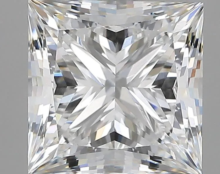 4.04ct princess lab grown diamond (colour e, clarity vvs2, igi certified)
