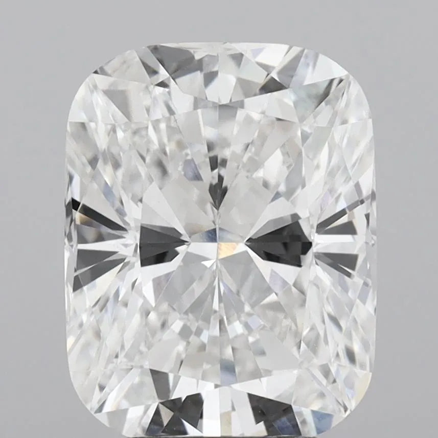 4.05ct cushion modified lab grown diamond (colour e, clarity vvs2, igi certified)