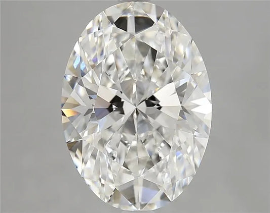 4.09ct Oval Lab Grown Diamond (Colour E, Clarity VVS2, Cut EX, IGI Certified)