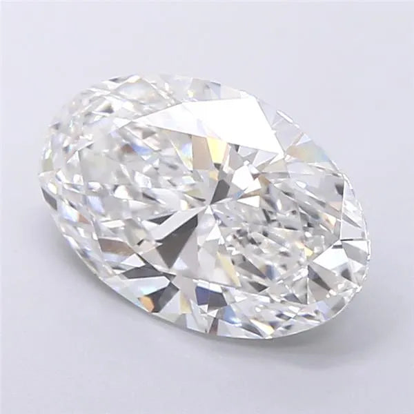 4.70ct oval lab grown diamond (colour e, clarity vvs2, igi certified)