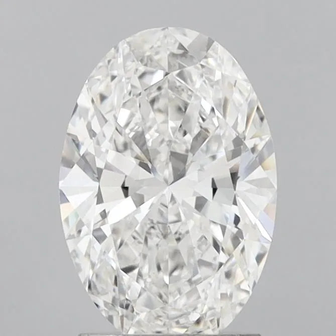 2.02ct oval lab grown diamond (colour e, clarity vvs2, igi certified)