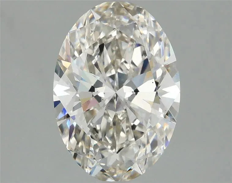 2.06ct oval lab grown diamond (colour h, clarity vs1, igi certified)