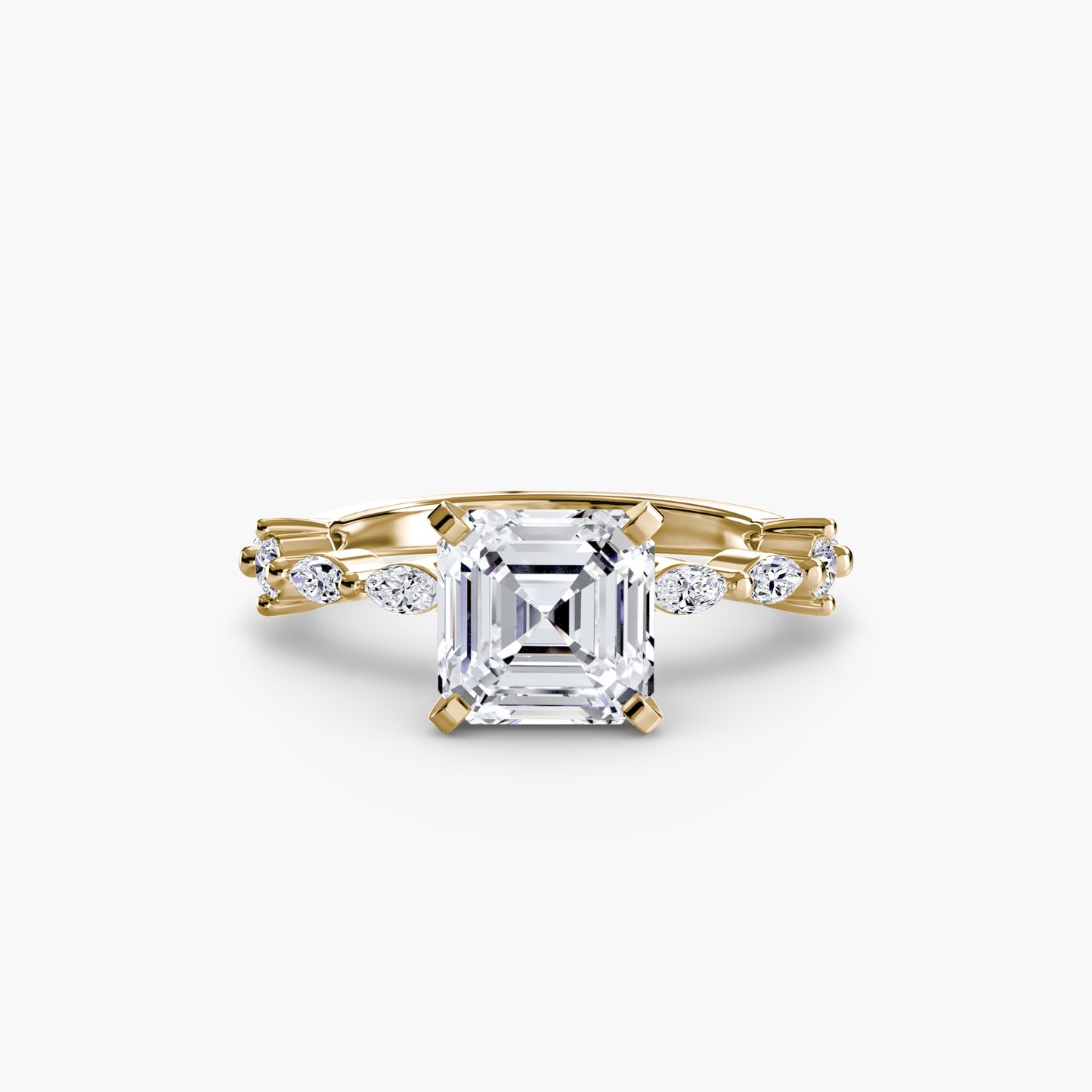 solitaire with eternity pavé