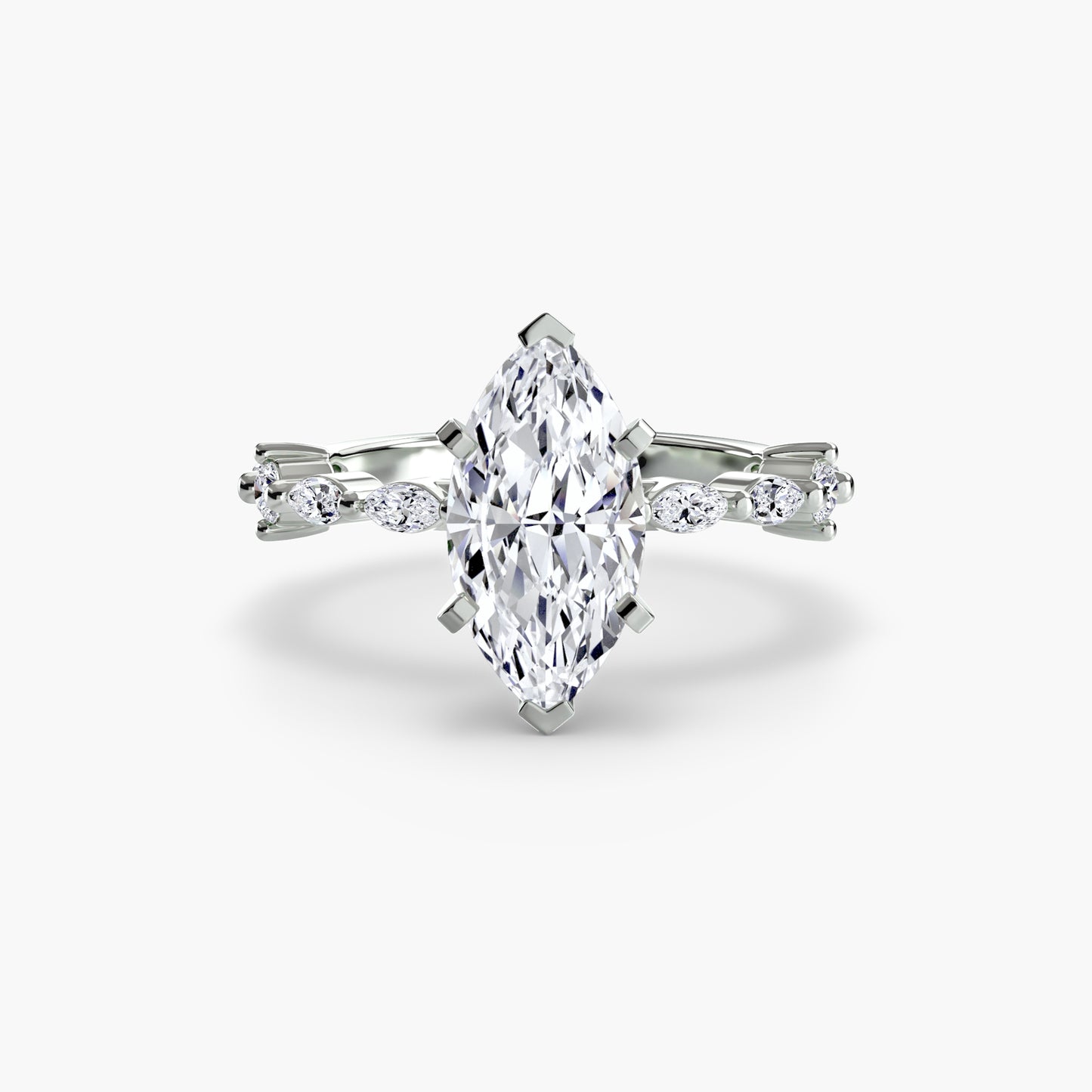 solitaire with eternity pavé