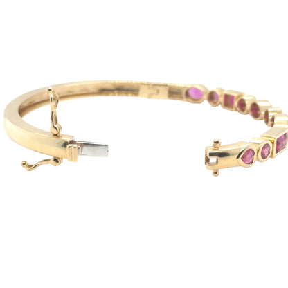 Pink Sapphire Everlove Bangle