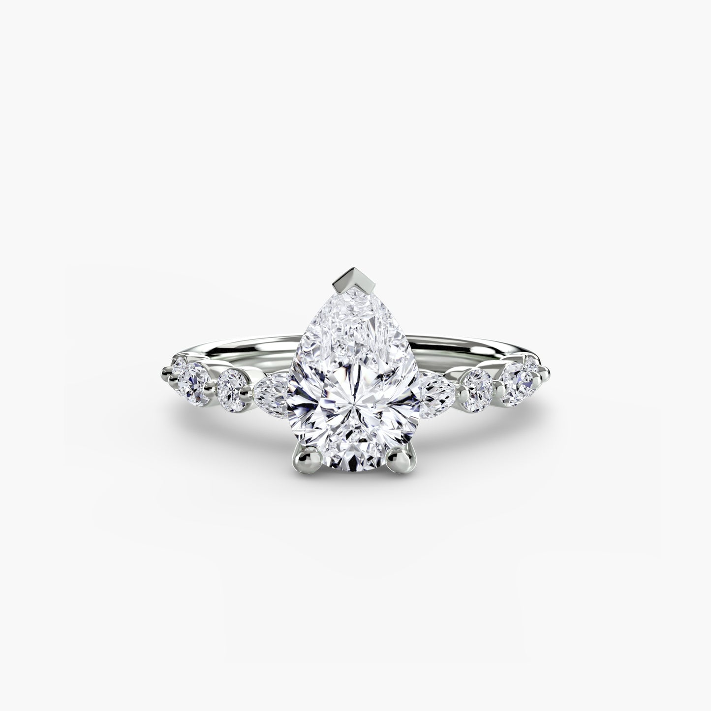 solitaire with eternity pavé 2