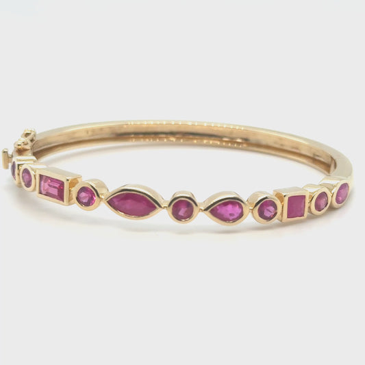 Pink Sapphire Everlove Bangle