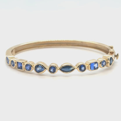 Blue Sapphire Everlove Bangle