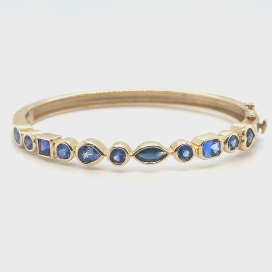 Blue Sapphire Everlove Bangle