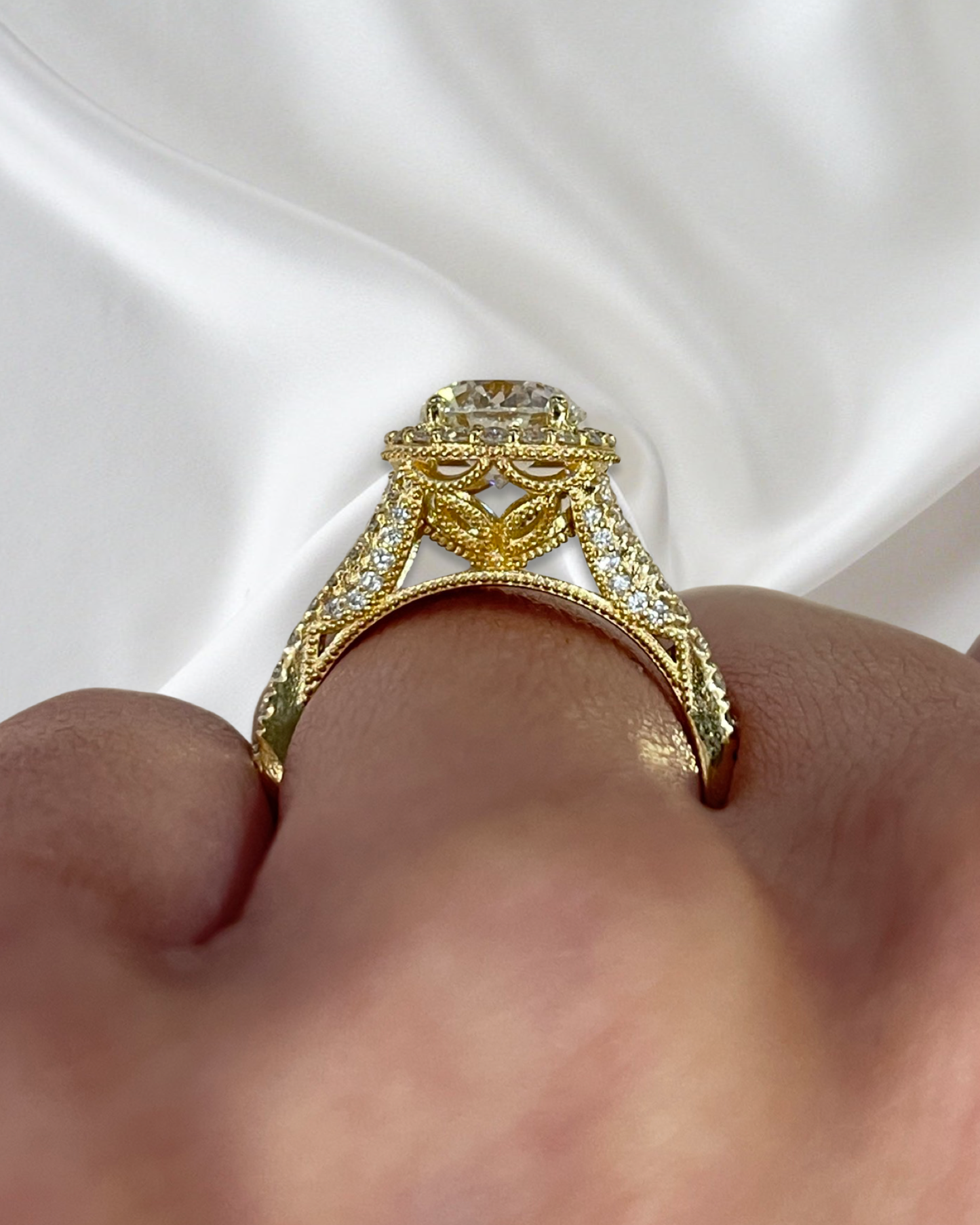 cinderella engagement ring setting
